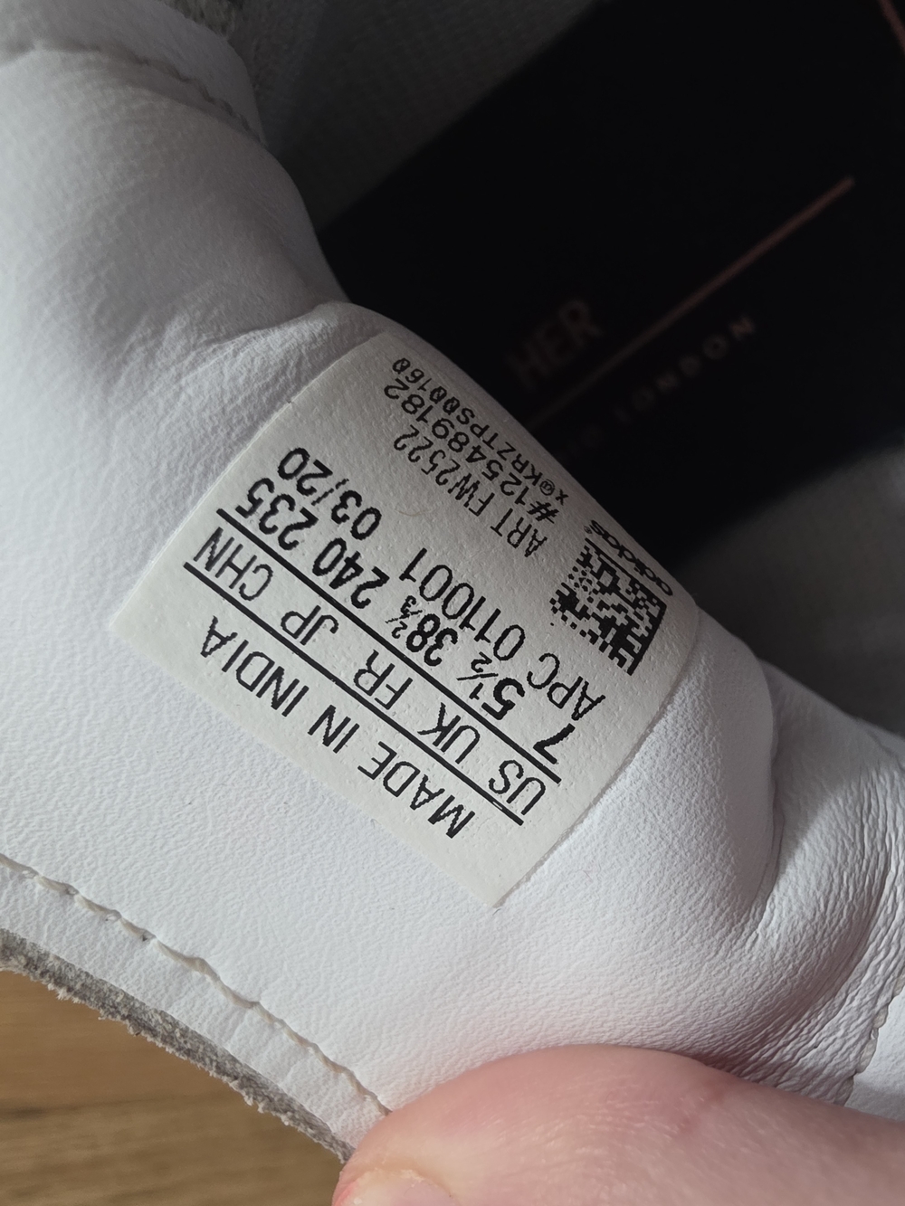 adidas White Sneakers with Pink Heel and Multicolor Side Art - Picture 7 of 7